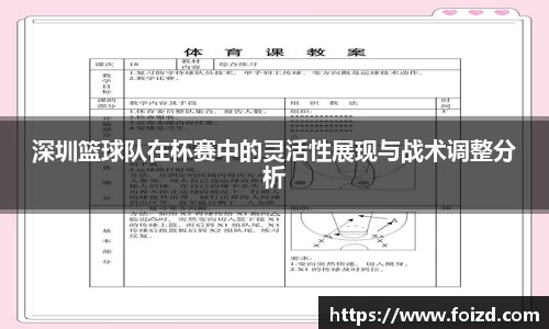 深圳篮球队在杯赛中的灵活性展现与战术调整分析